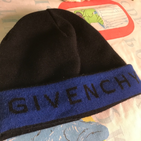 Givenchy Other - Authentic blue and black Givenchy spellout beanie